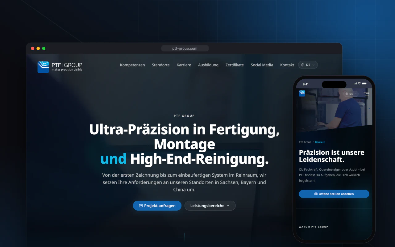 PTF Group – Projektansicht