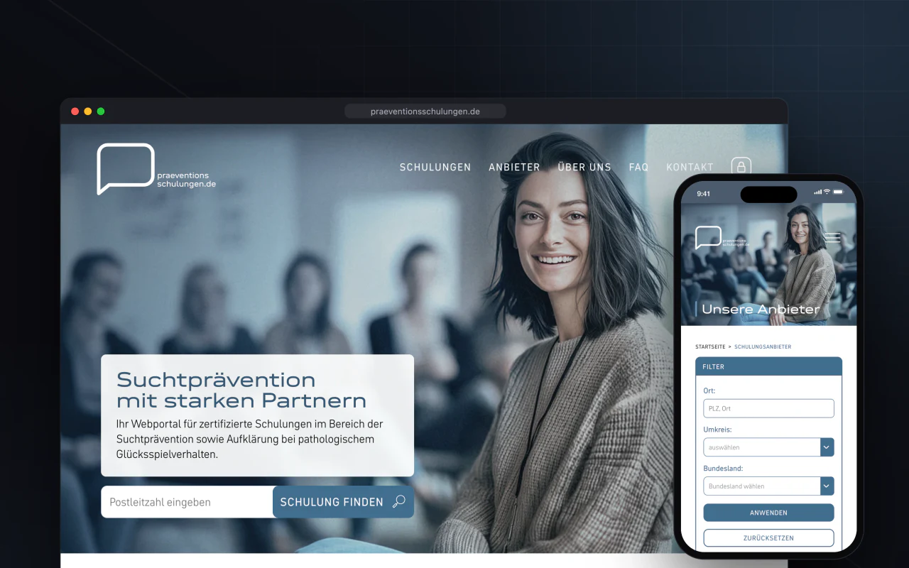 praeventionsschulungen.de – Projektansicht